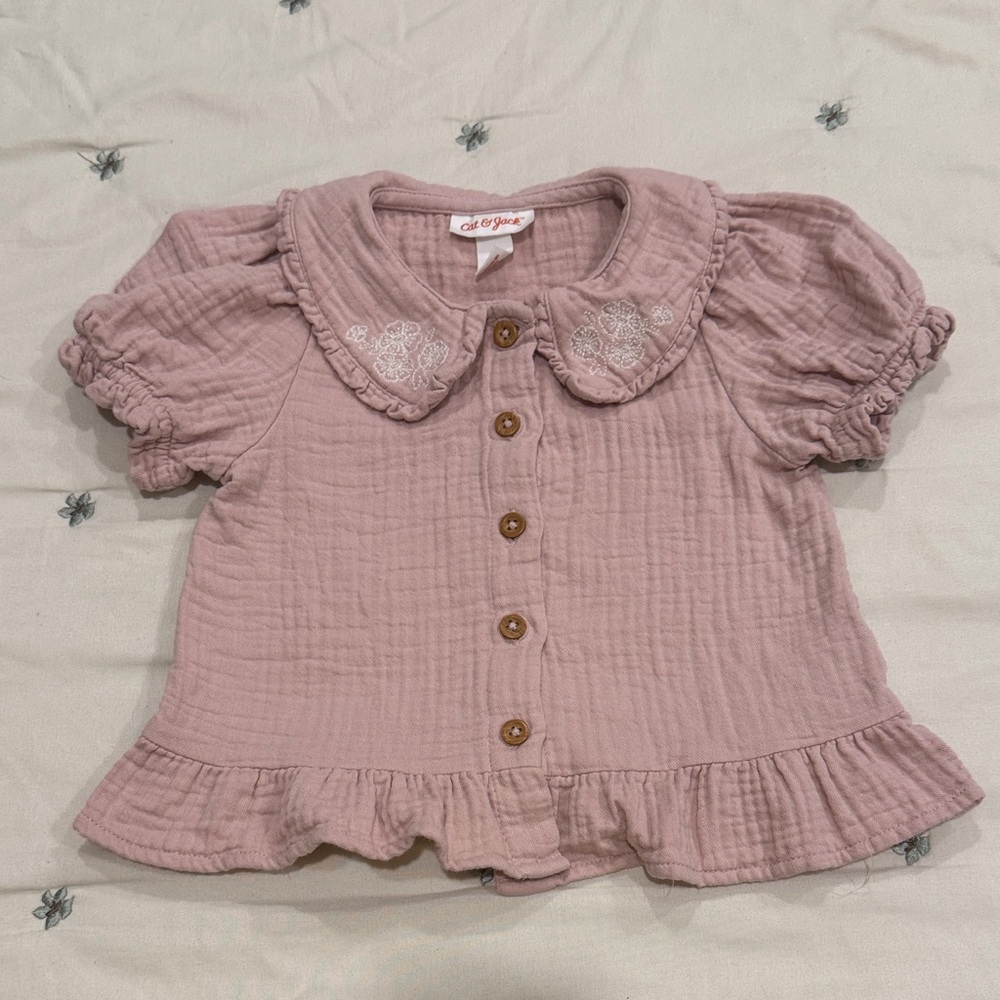 🚨2/$10🚨Cat & Jack Mauve Button Down Shirt